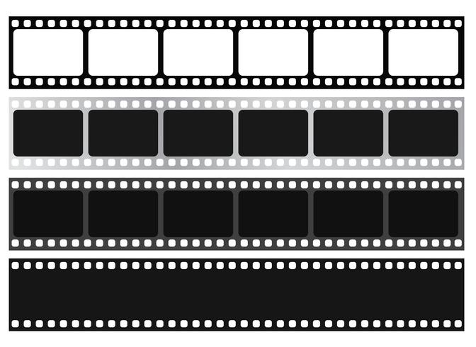 Film strip collection. Vector Isolate on white background.