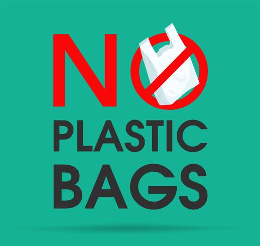 Ideas to reduce pollution Say no to plastic bag That is why the greenhouse effect. The campaign to reduce the use of plastic bags to put. vector