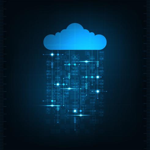 Cloud in the concept of communication. vector