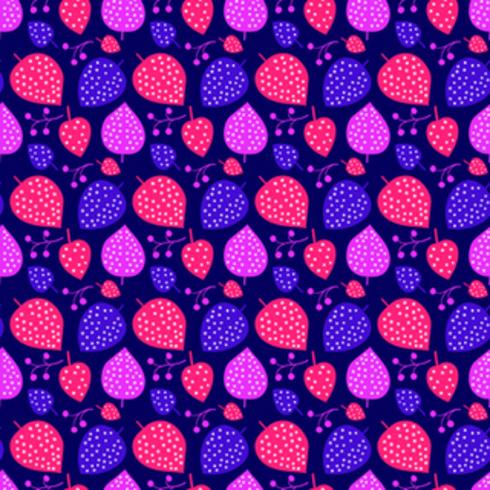 Botanical hand drawn pattern vector