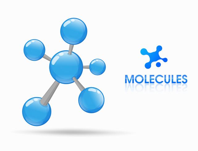 The science of molecular studies of atoms consists of protons, neutrons and electrons. Orbit around vector