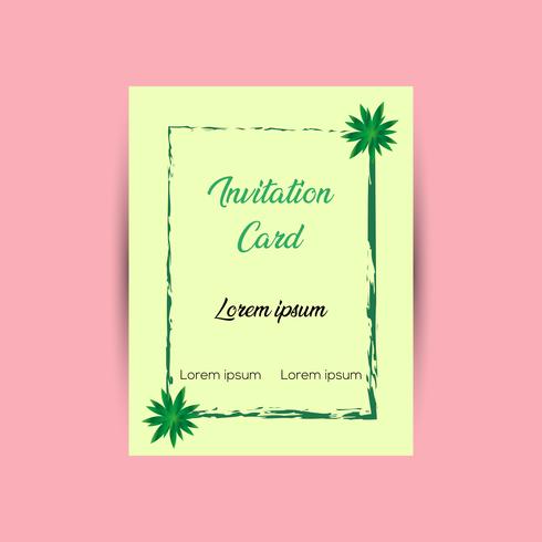 Invitation Card Design Template vector