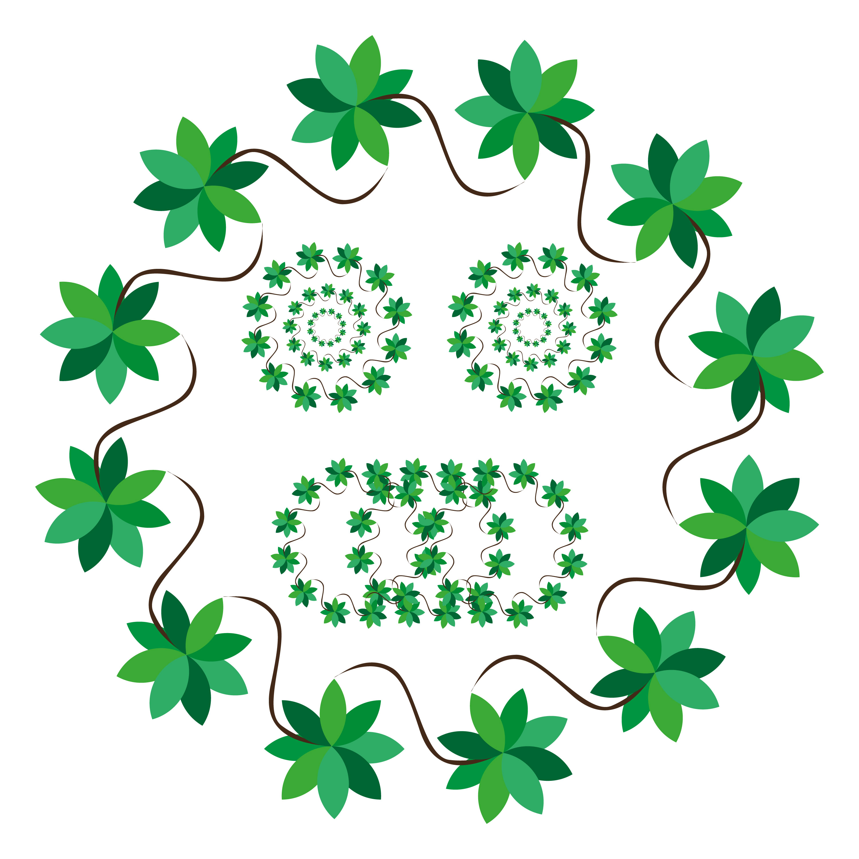 Download Circle Flower Design Template - Download Free Vectors ...