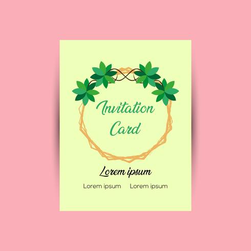 Invitation Card Design Template vector