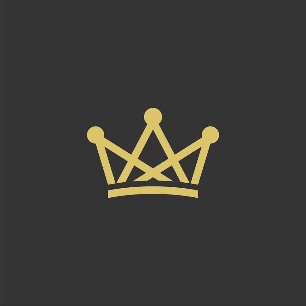 Simple Crown Logo Template Illustration Design. Vector EPS 10