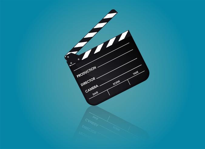 Slate of director film. Illustration Vector EPS10.