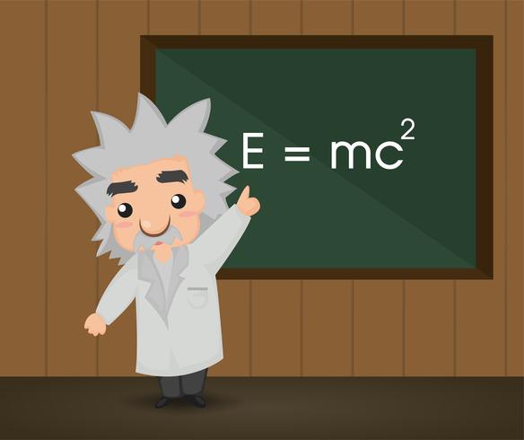 Albert Einstein. Illustration vector