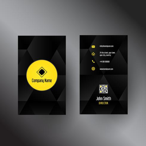 Business card with an abstract design vector