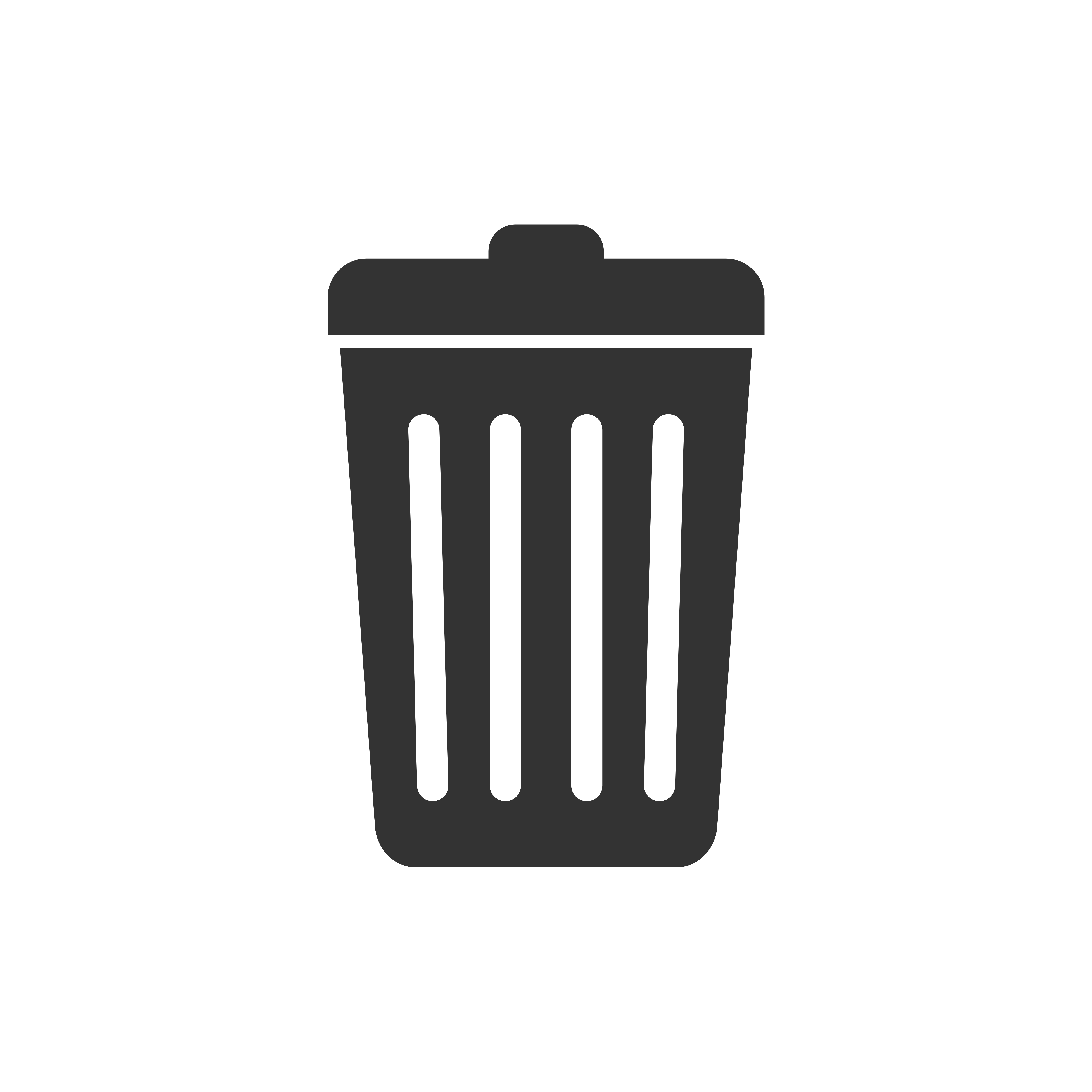 Trash Can Icon Logo Template Illustration Design. Vector EPS 10