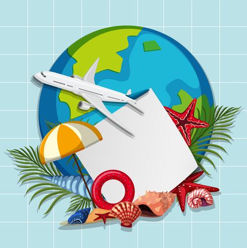 A summer trip banner vector