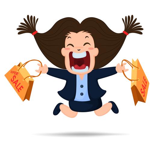 Super venta personaje de dibujos animados. Las trabajadoras están felices de comprar productos con descuento. 594328 Vector en Vecteezy Super venta personaje de dibujos animados. Las trabajadoras están felices de comprar productos con descuento. 594328 Vector en Vecteezy