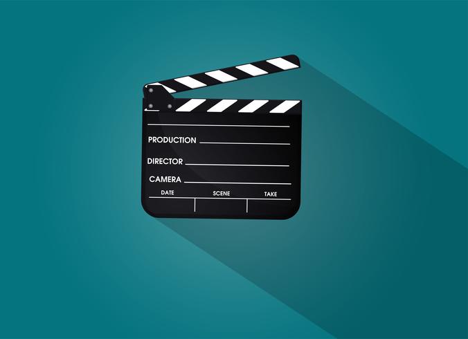 Slate of director film. Illustration Vector EPS10.