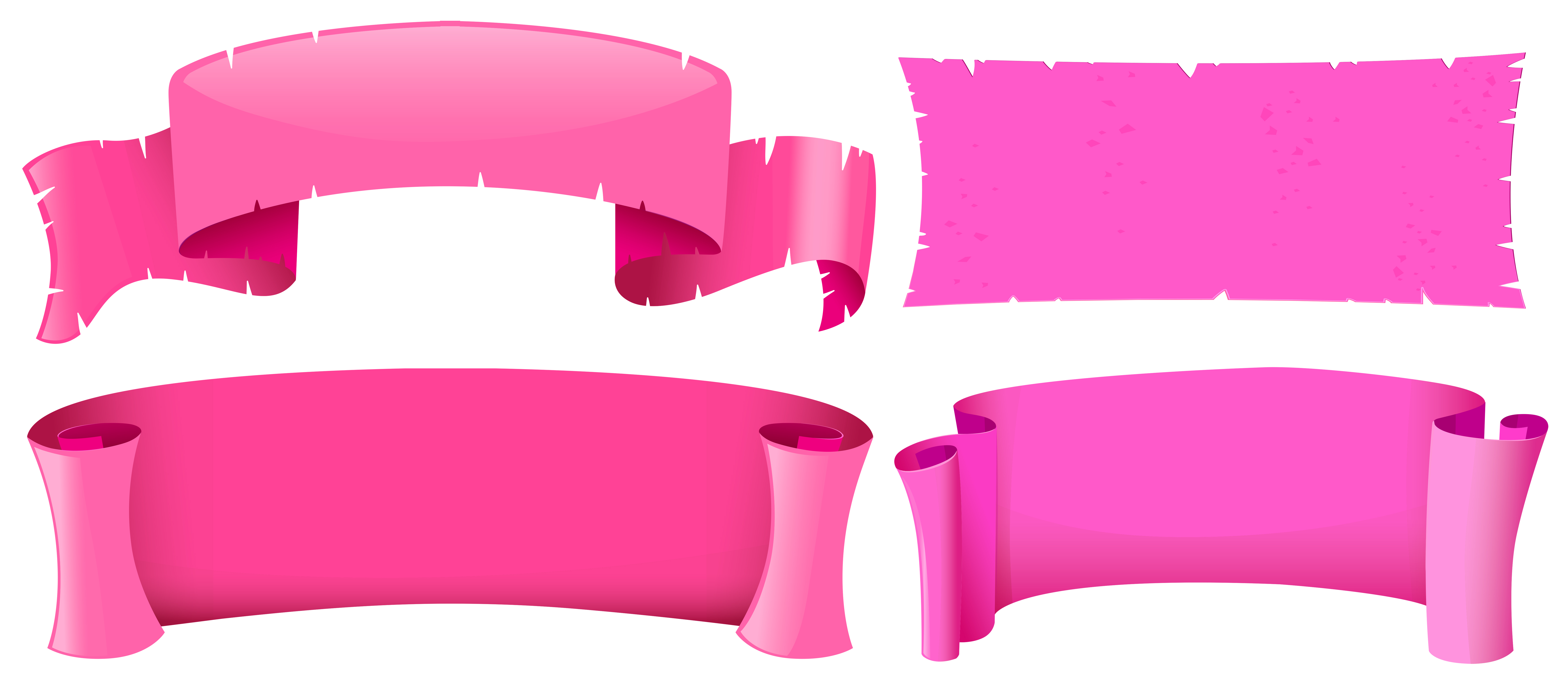  Pink  banner  templates  in four designs Download Free 