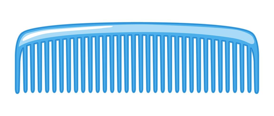 A comb on white background vector