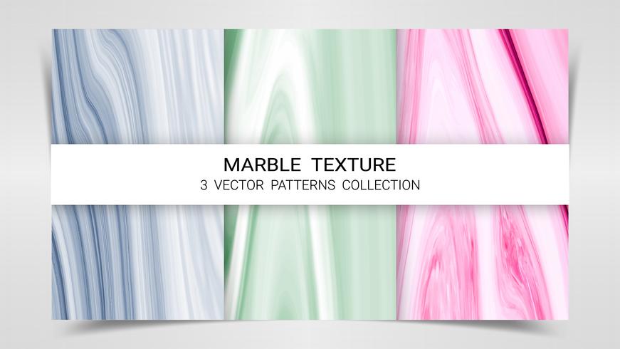 Backgrounds and Textures of Marble Premium Set Patterns Collection Template. vector