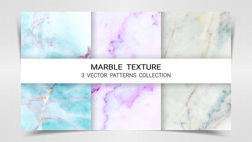 Backgrounds and Textures of Marble Premium Set Patterns Collection Template. vector