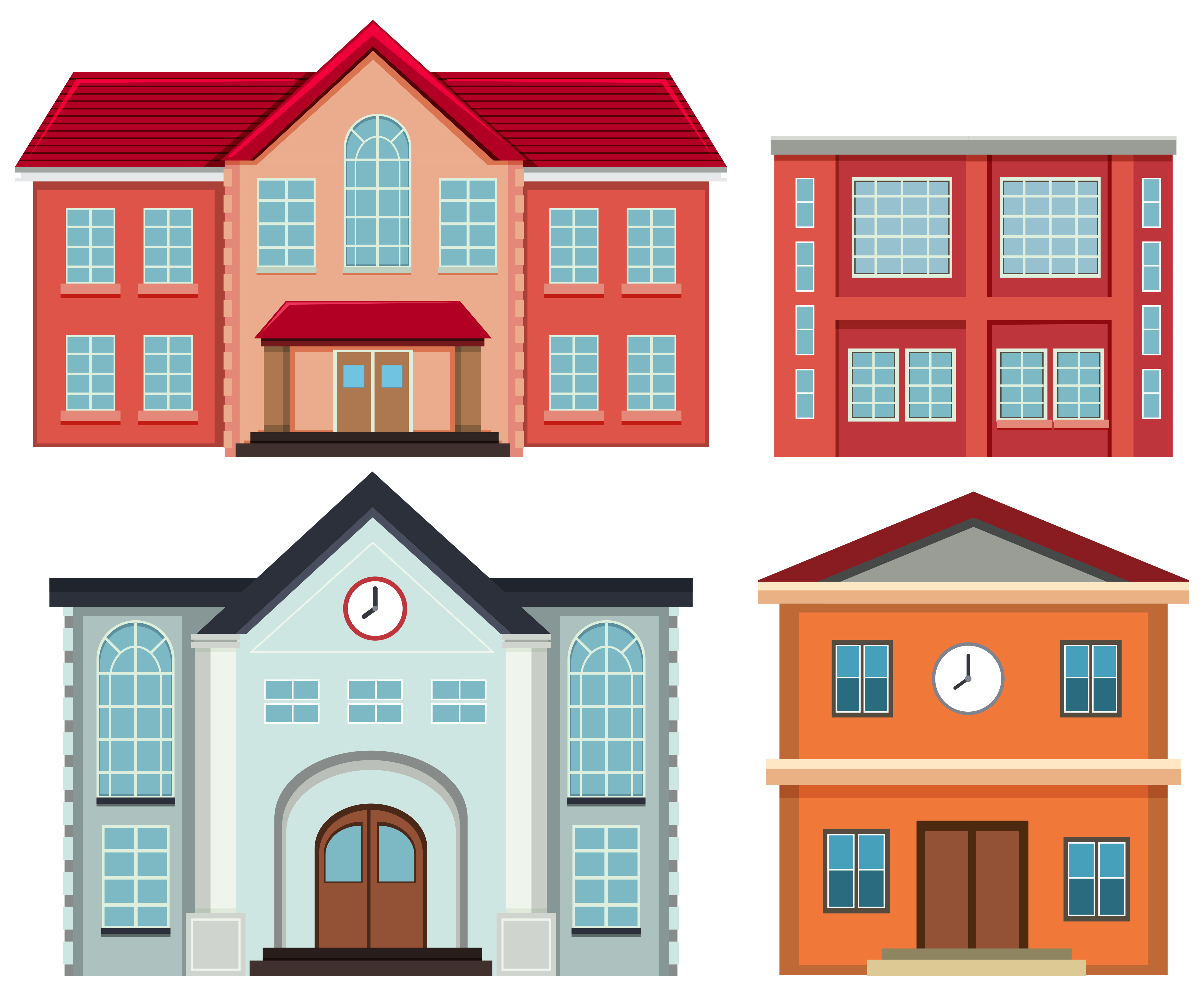 Set of exterior buildings 594667 Vector Art at Vecteezy Set of exterior buildings 594667 Vector Art at Vecteezy