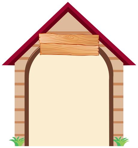 A house note template vector