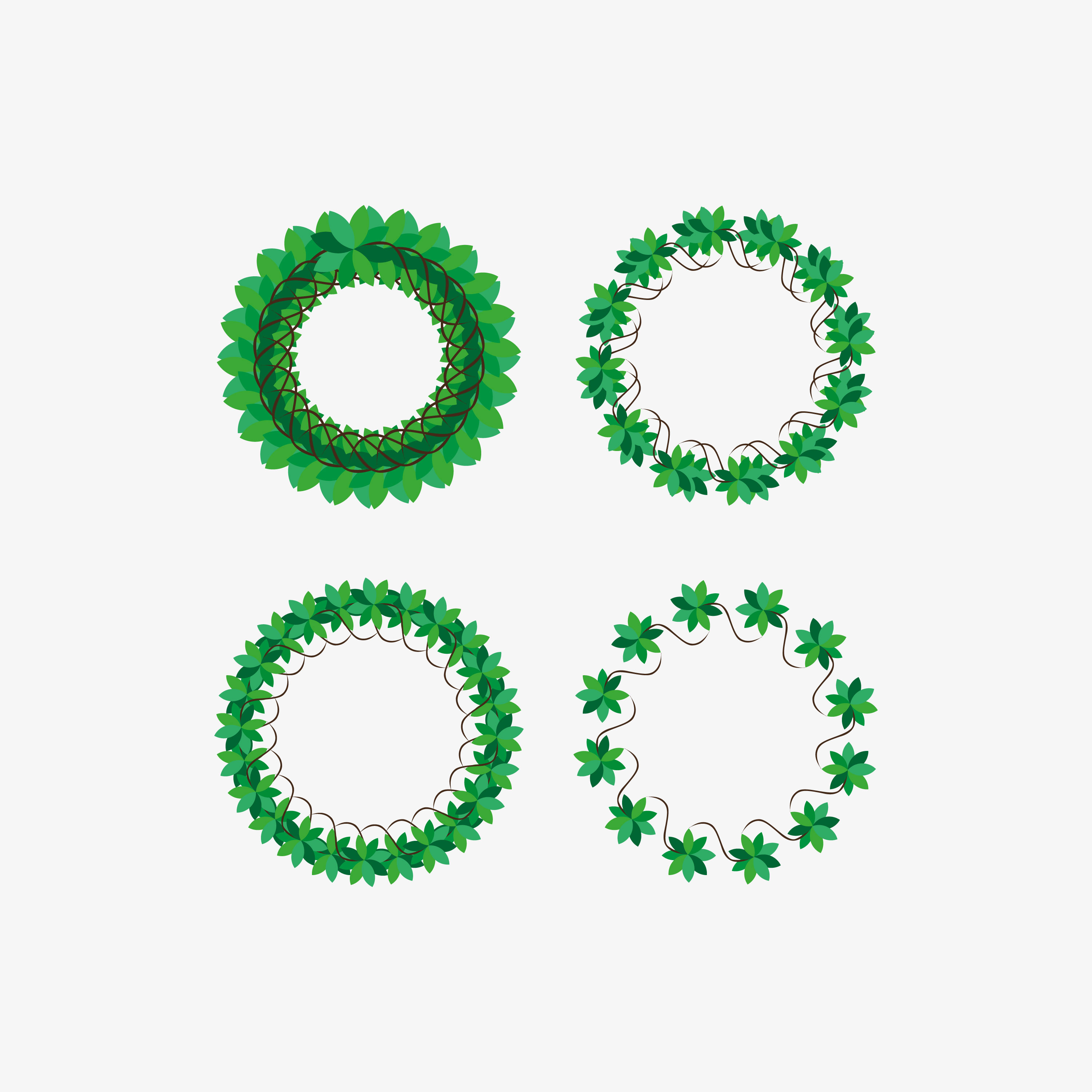 Circle Flower Design Template 594691 Vector Art at Vecteezy