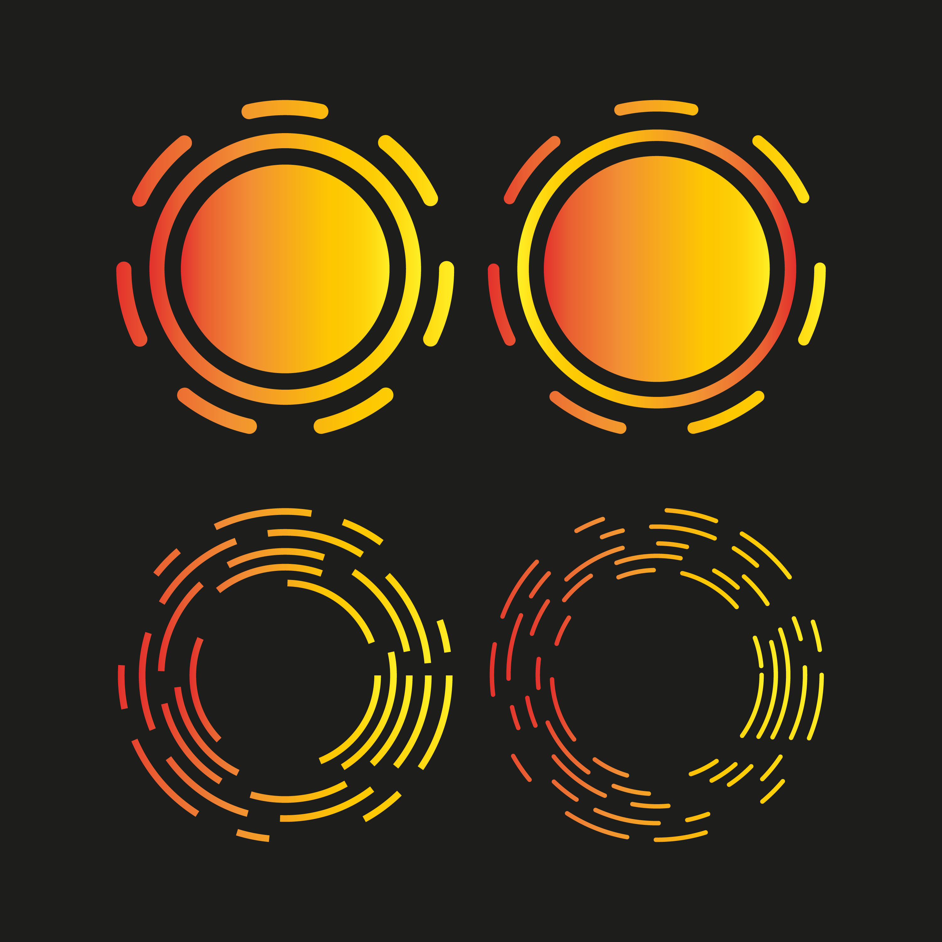 Circle Logo, Icon Design Template 594731 Vector Art at Vecteezy