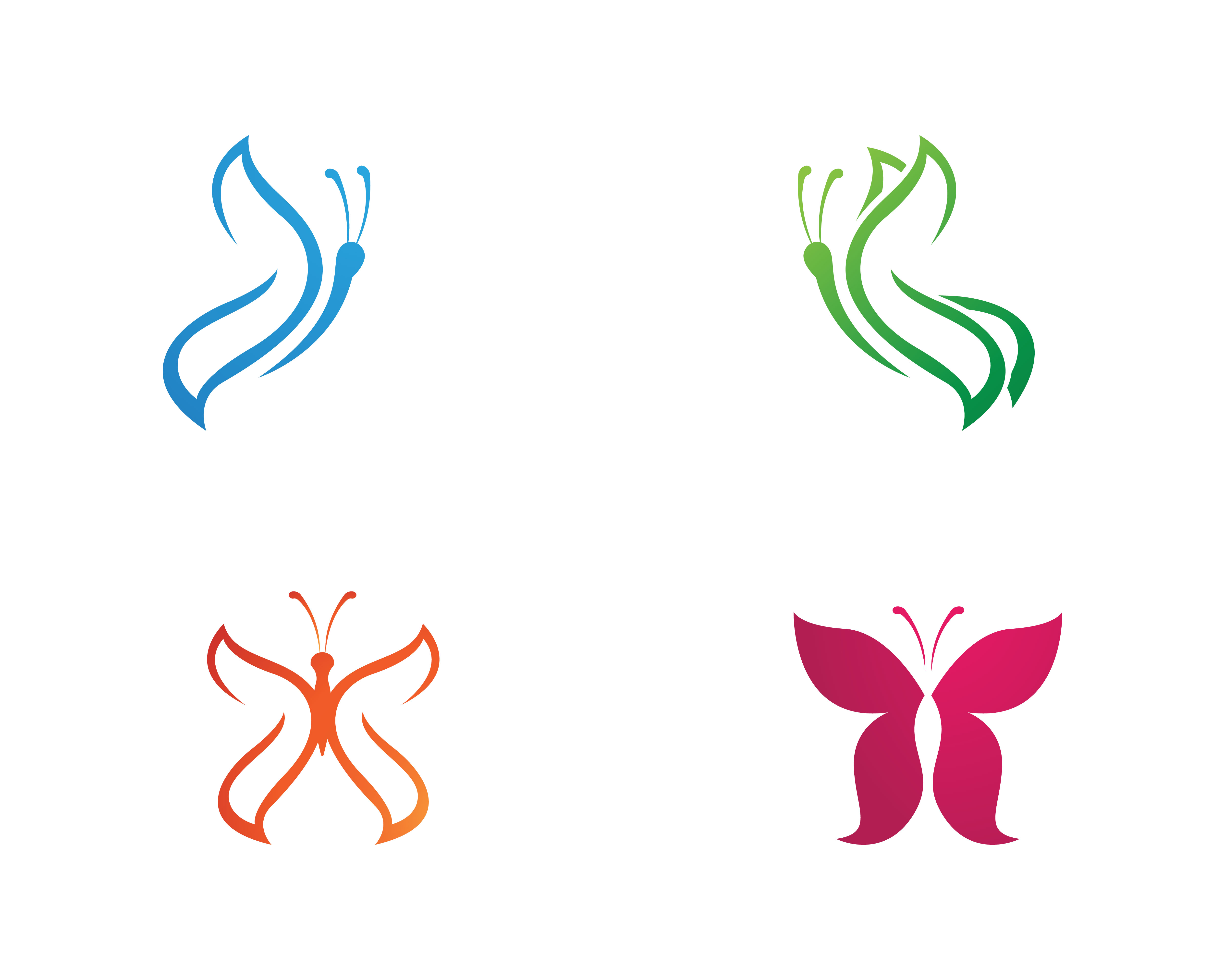 Download Butterfly logo template vector icon illustration ...