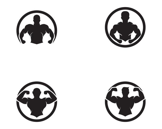 Vector object and Icons for Sport Label, Gym Badge, Fitness Logo Design