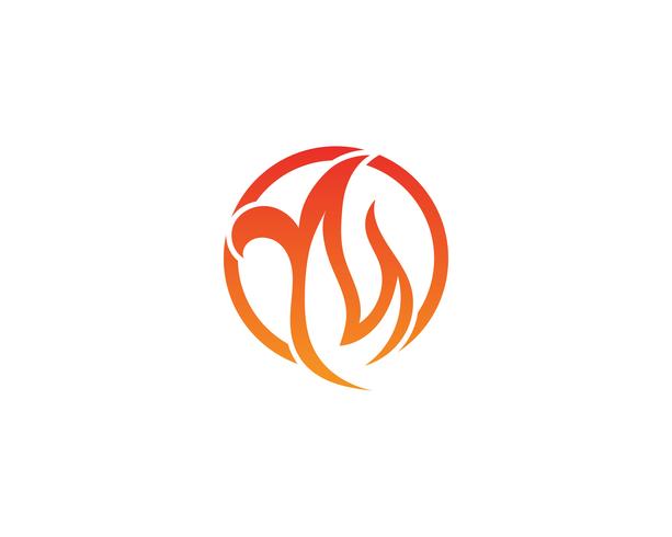 Fire Flame Logo Template Vector Icon Oil Gas And Energy Logo