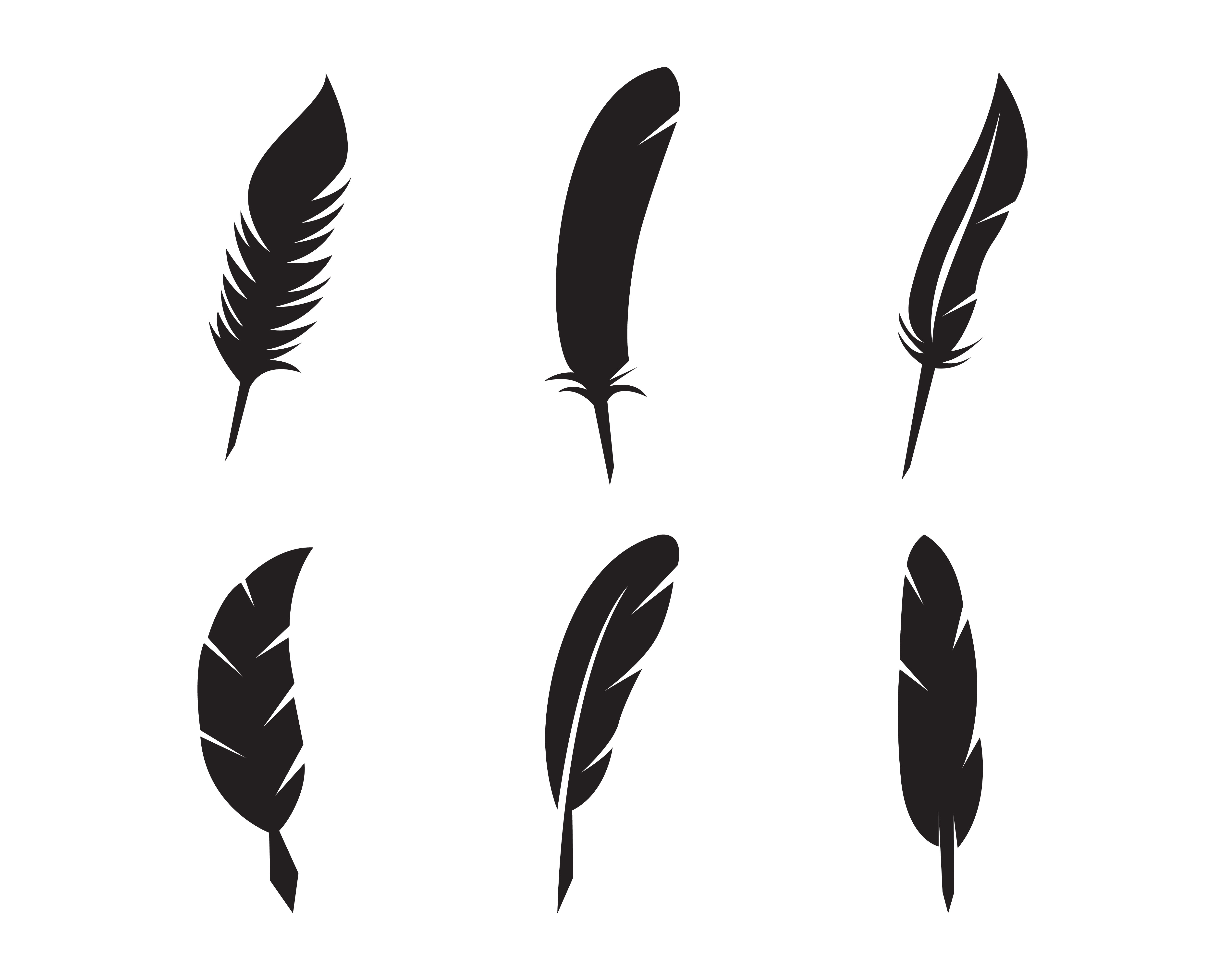 Feather pen write sign logo template app - Download Free ...