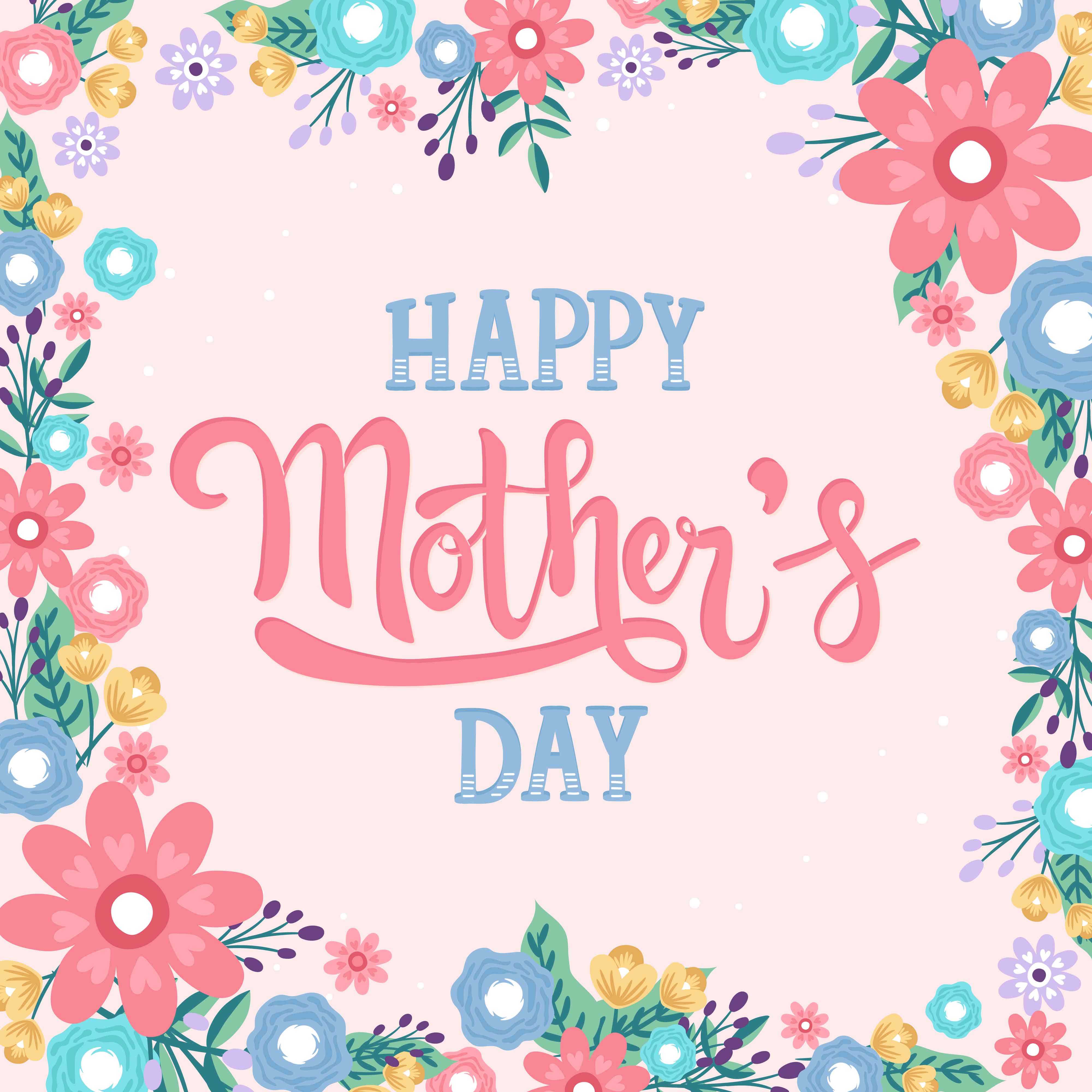 Download Happy Mother's Day Hand Lettering Vector Calligraphy ...