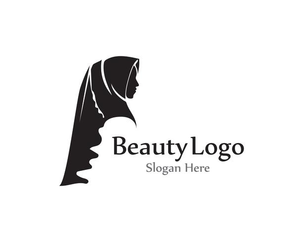  hijab  vector black beauty logo  Download Free  Vectors 