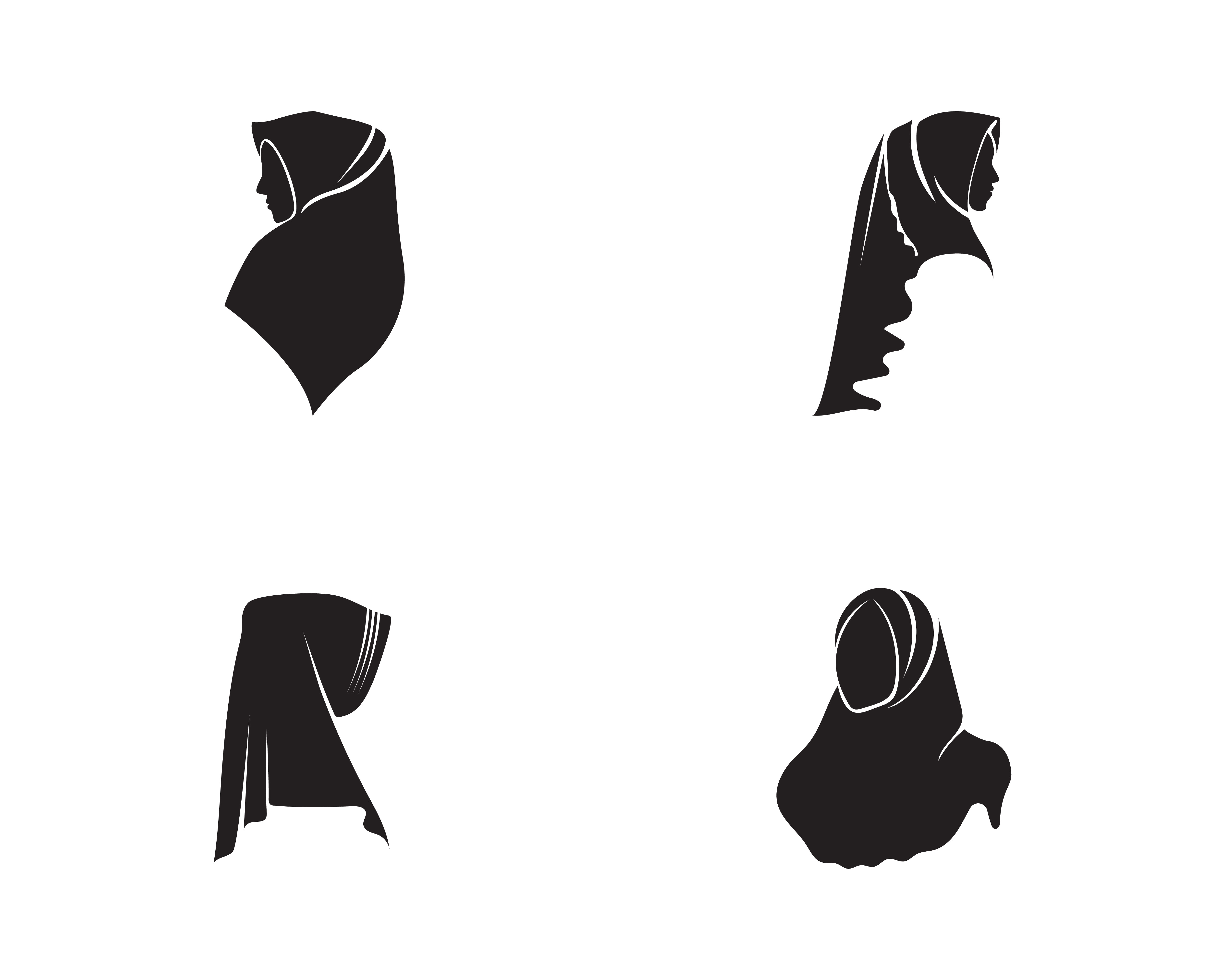 pardha logo hijab vector free download