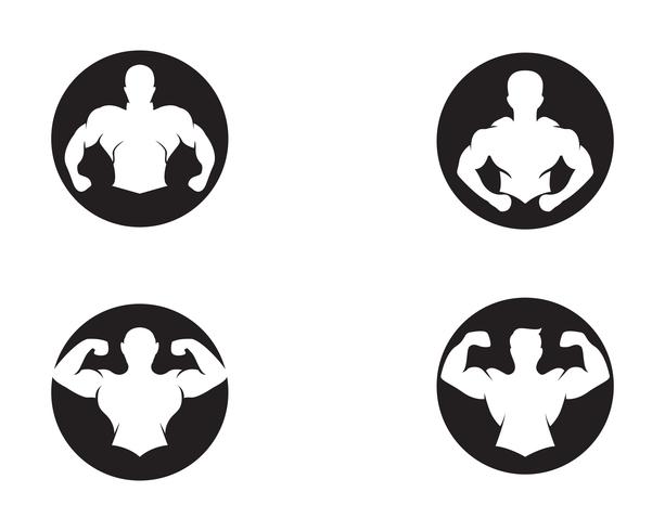 Vector object and Icons for Sport Label, Gym Badge, Fitness Logo Design