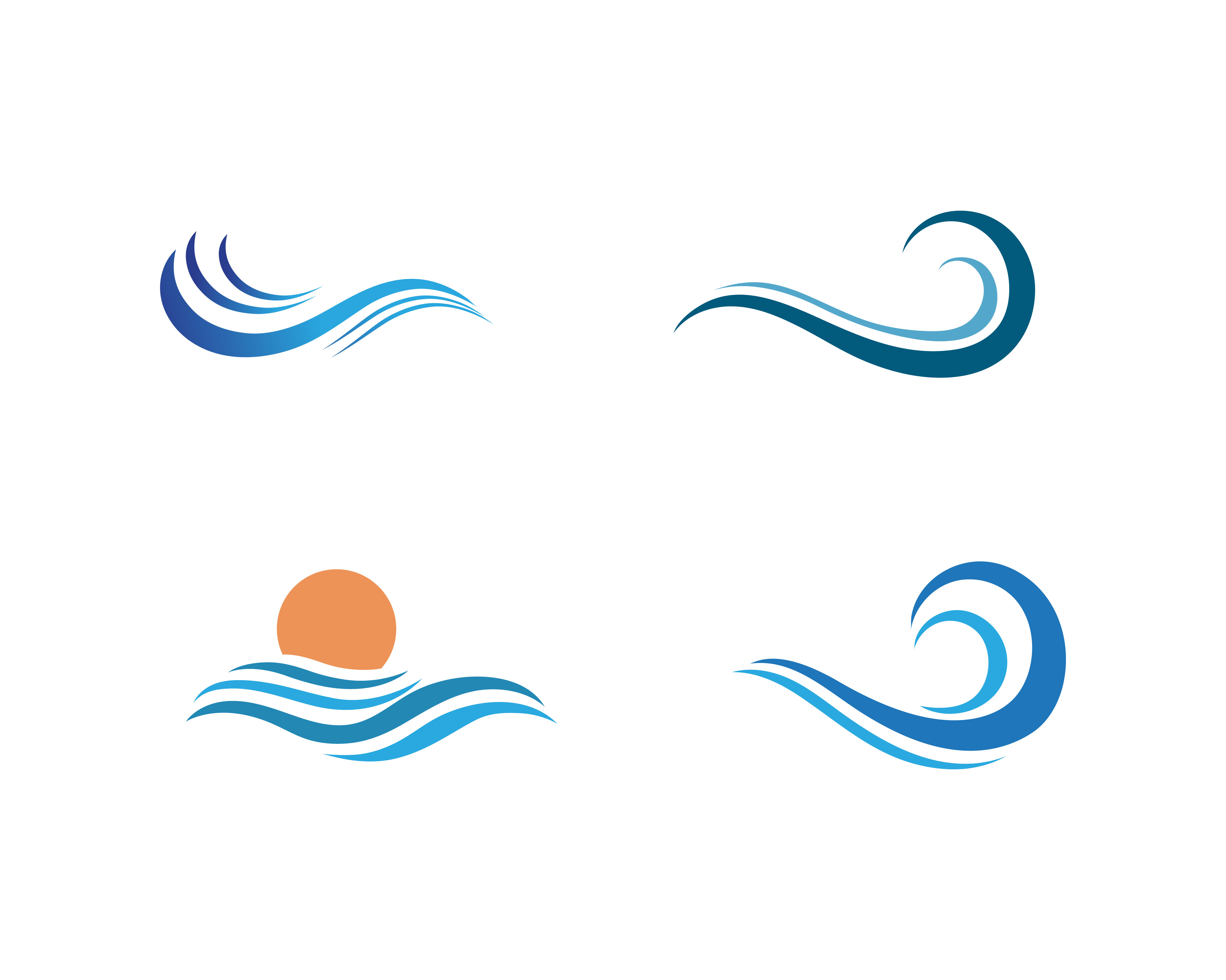 Download wave water logo beach vector 595463 - Download Free Vectors, Clipart Graphics & Vector Art