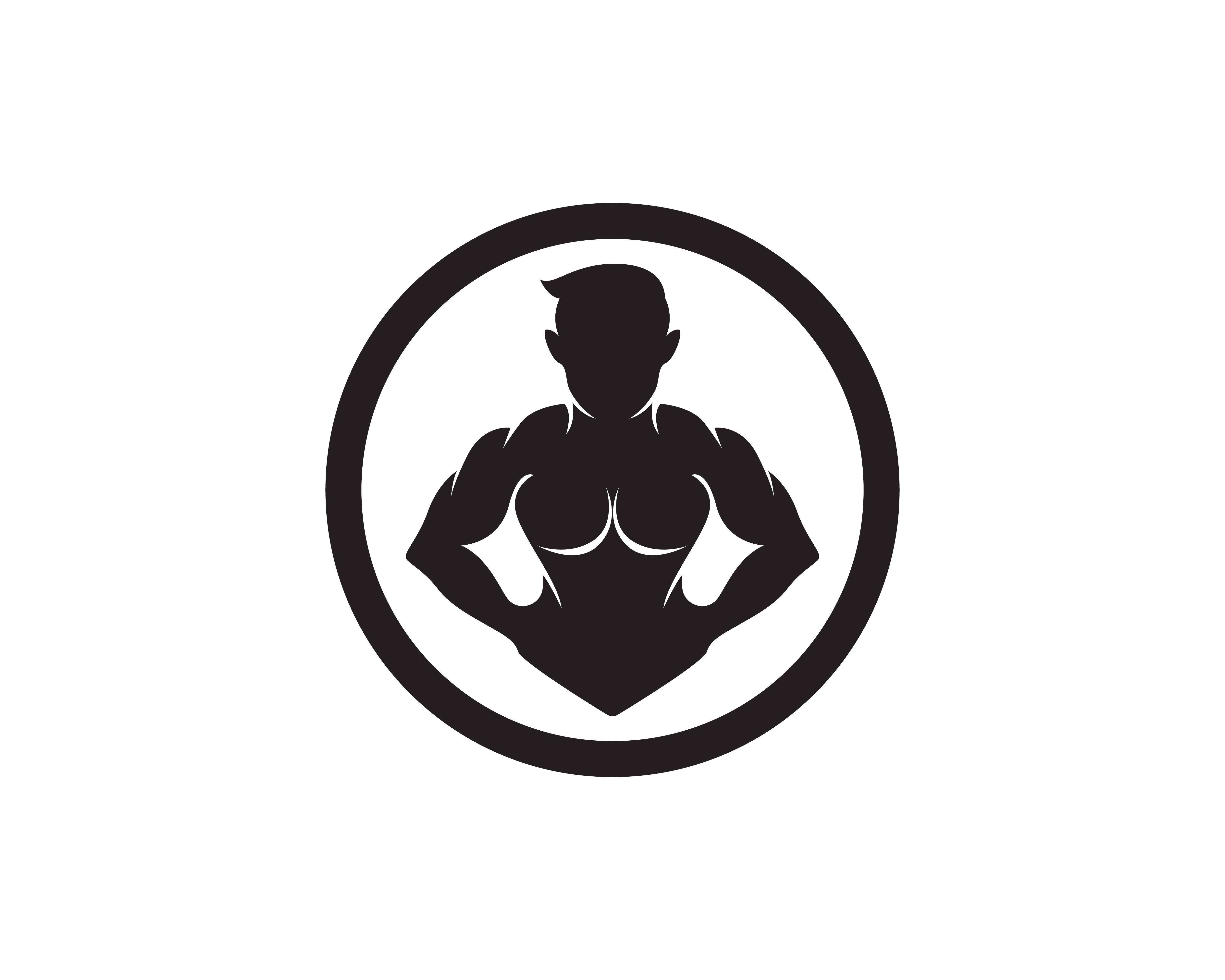 Vector object and Icons for Sport Label, Gym Badge, Fitness Logo Design ...