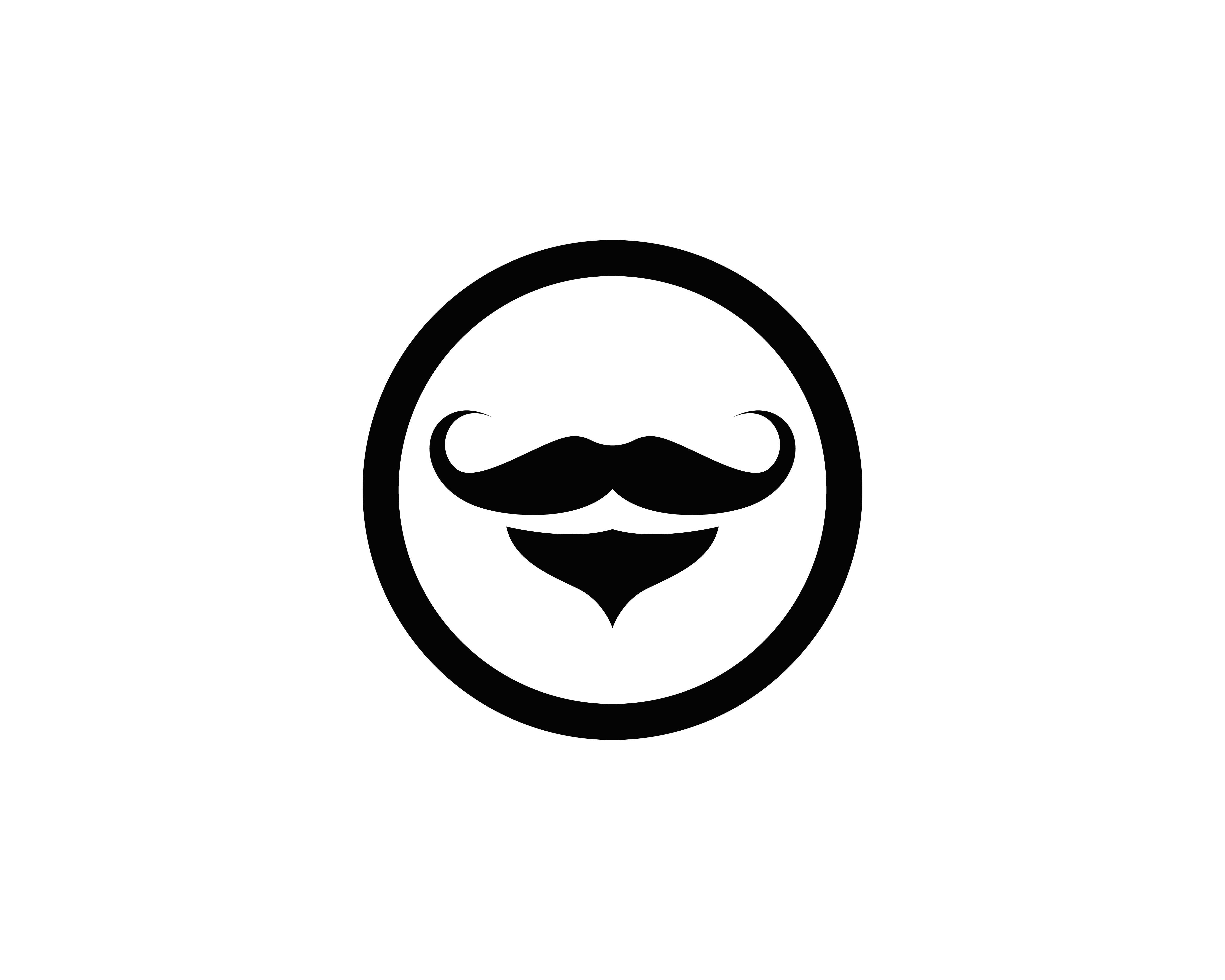 Mustache logo icon illustration Vector Vector 595504 Vector Art at