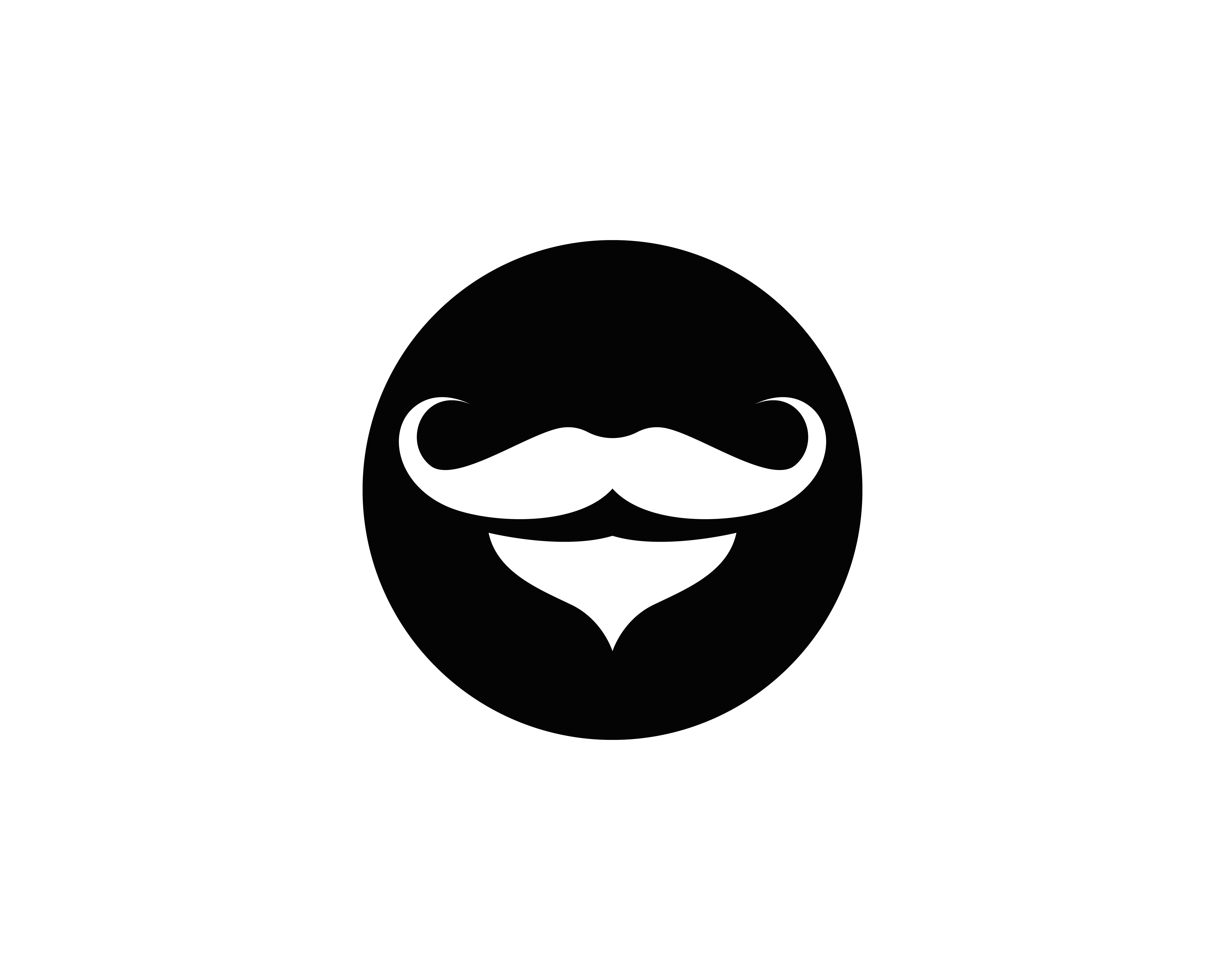 Mustache logo icon illustration Vector Vector 595685 Vector Art at