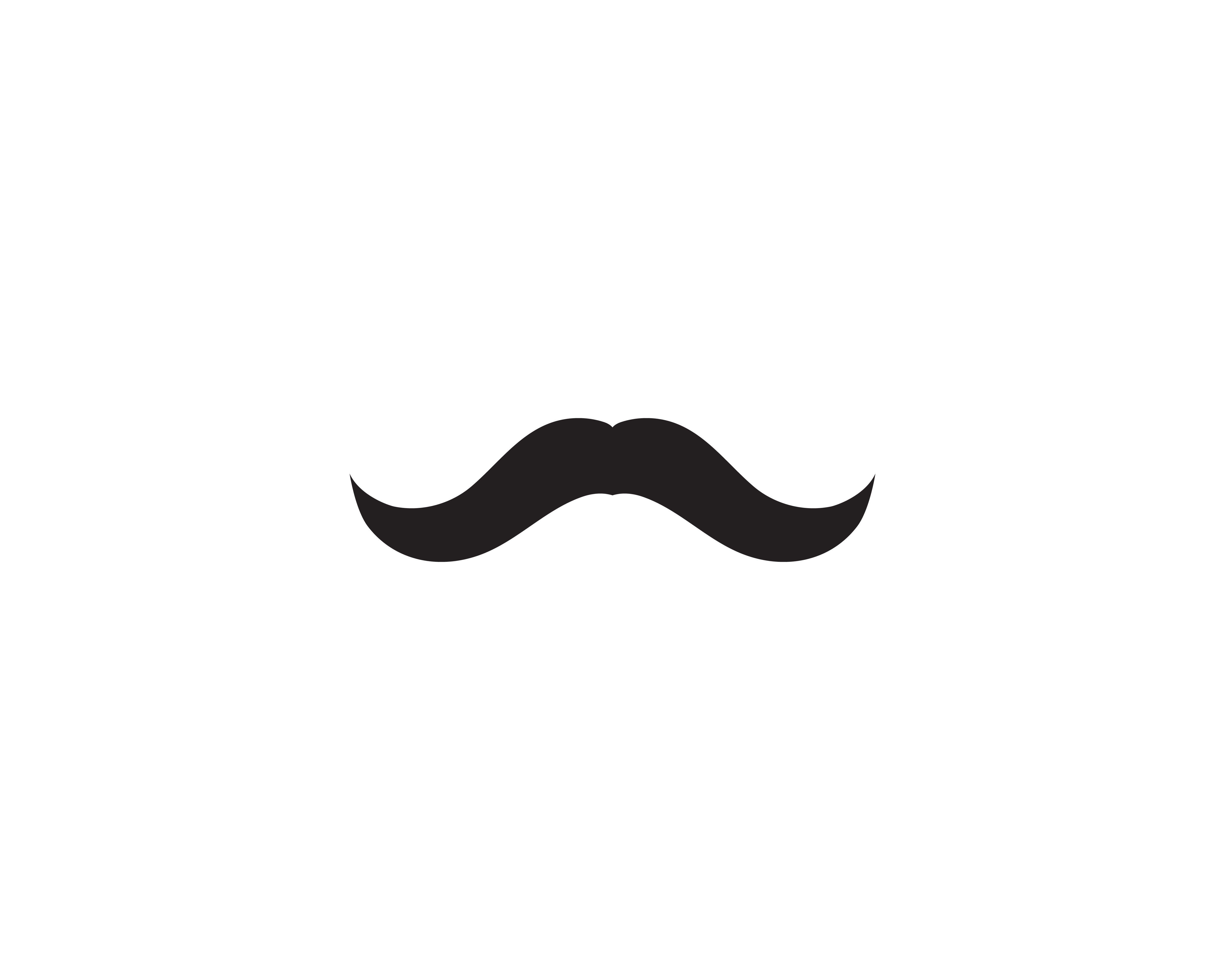mustache logo vector template 595947 Vector Art at Vecteezy