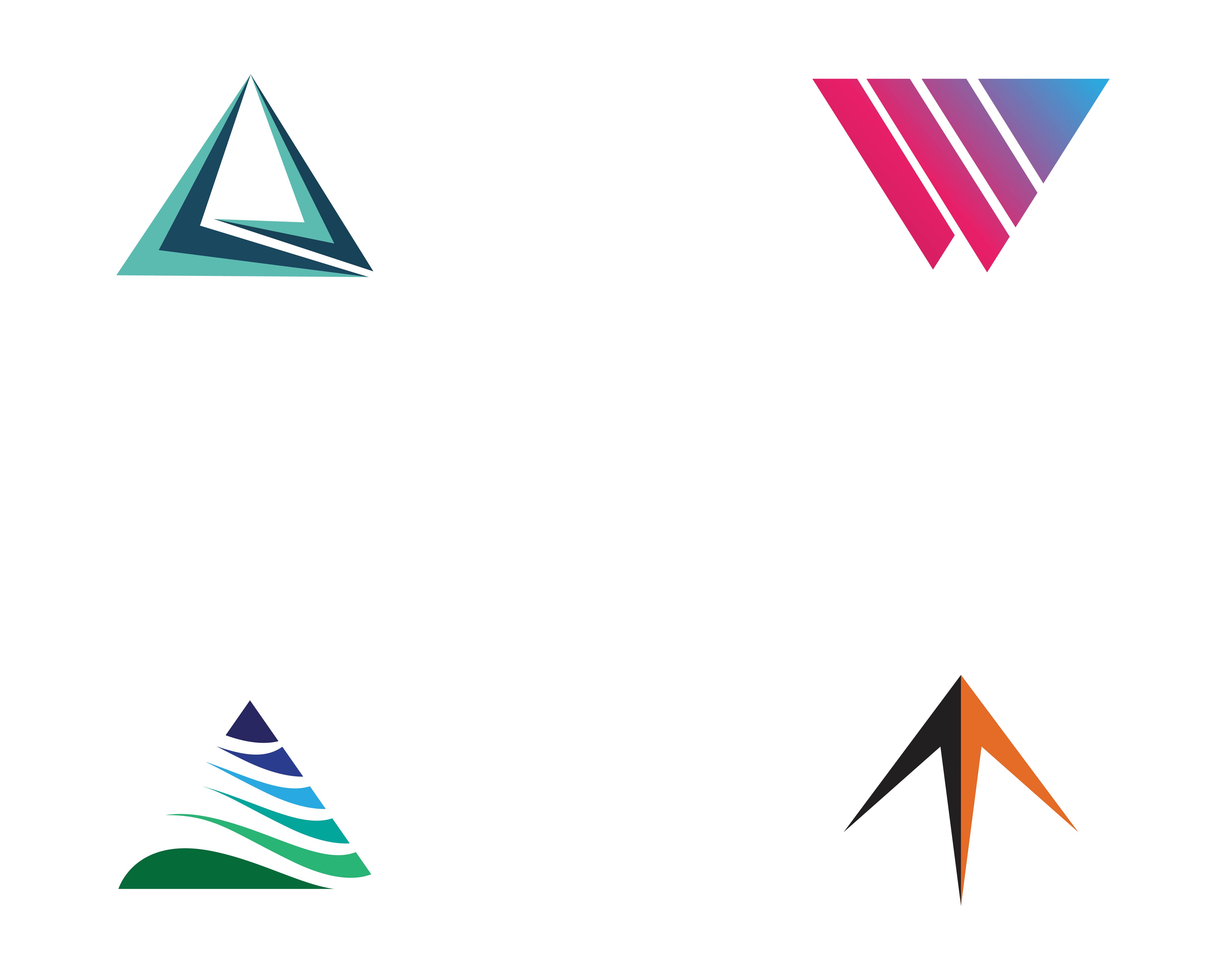 Download pyramid logo and symbol Business abstract design template ...