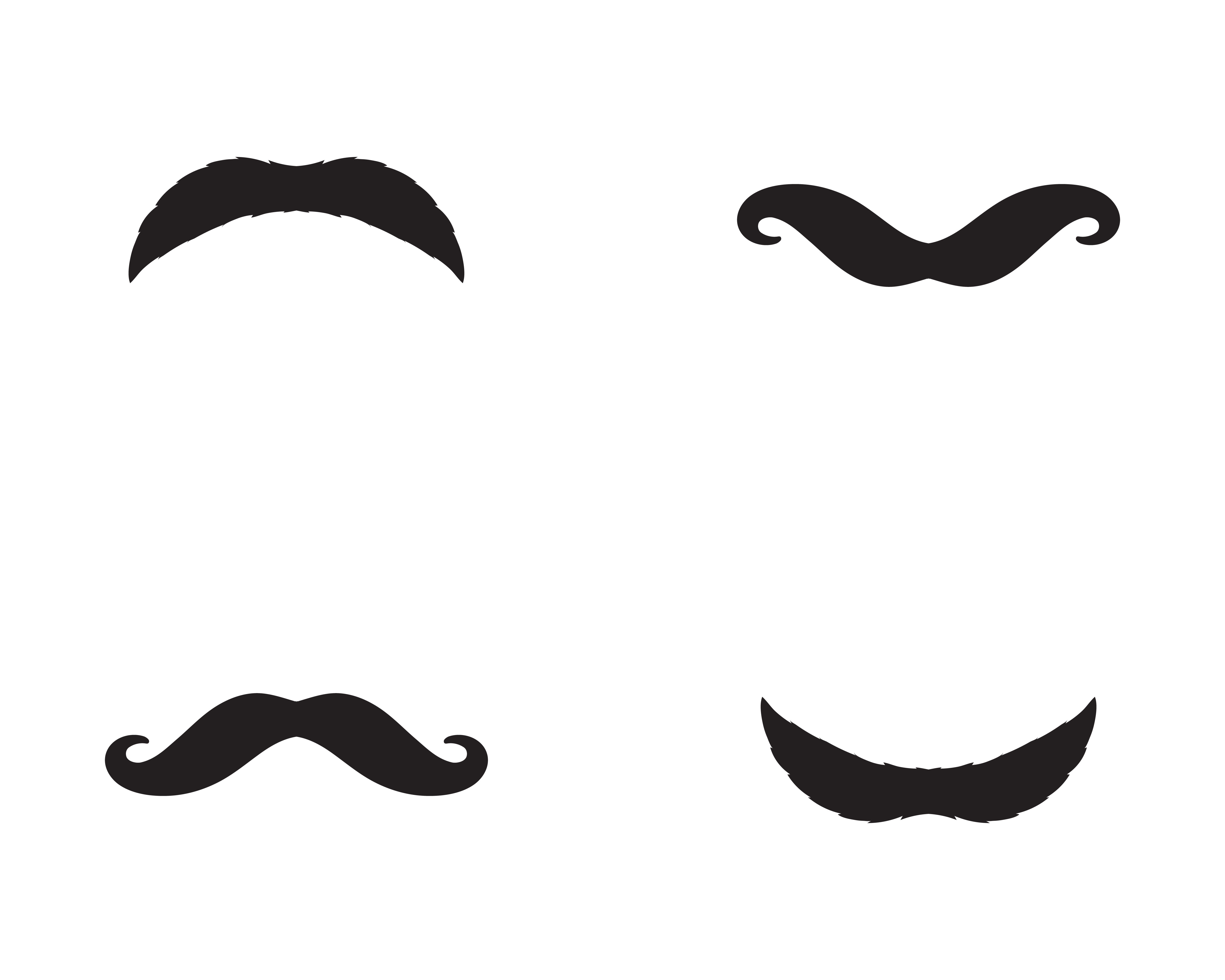 moustache logo vector template 596883 Vector Art at Vecteezy