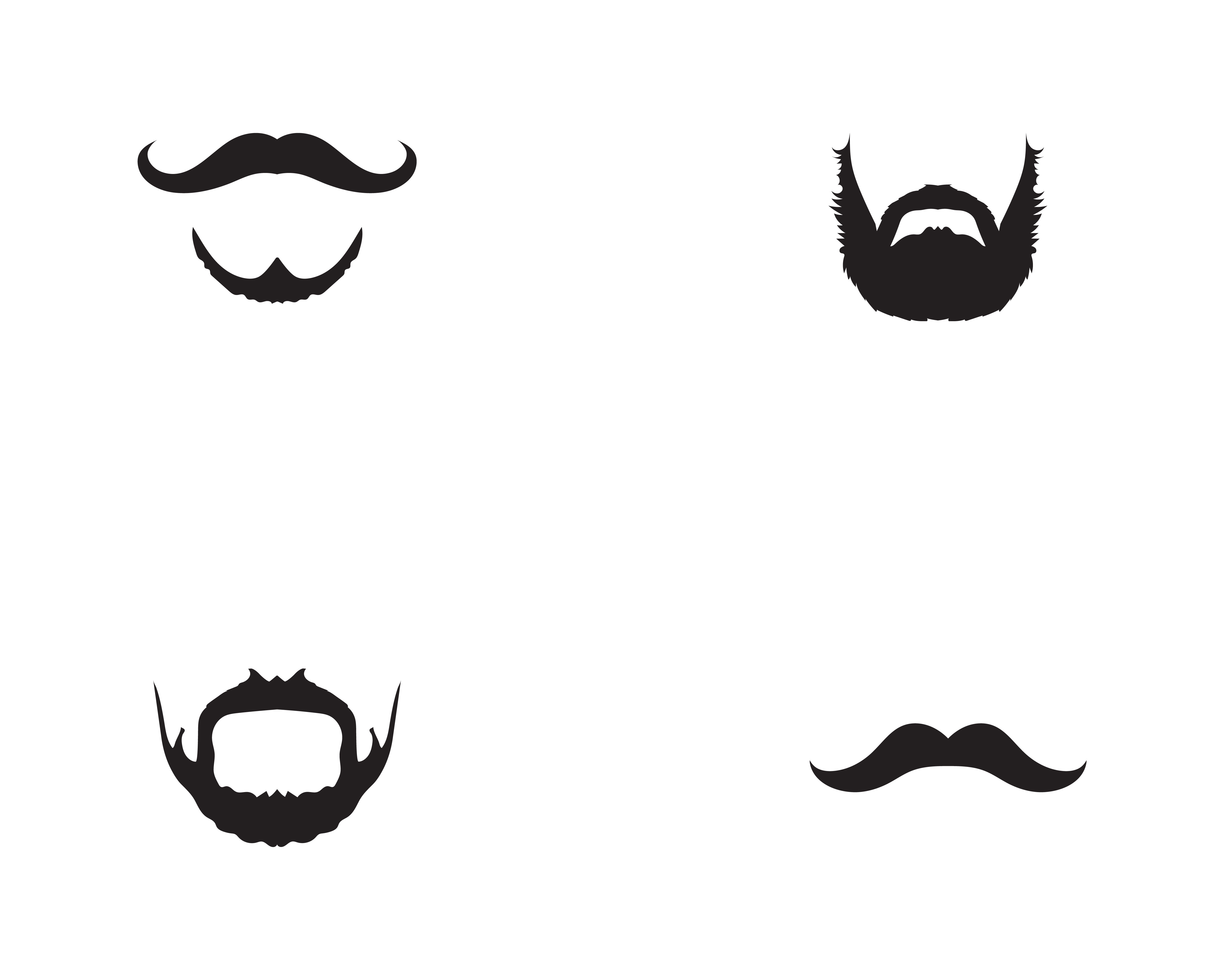 moustache logo vector template 596885 Vector Art at Vecteezy