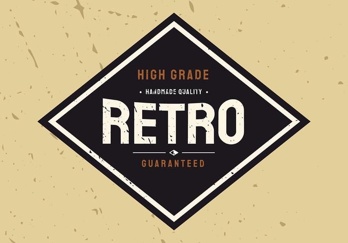 Retro Label vector