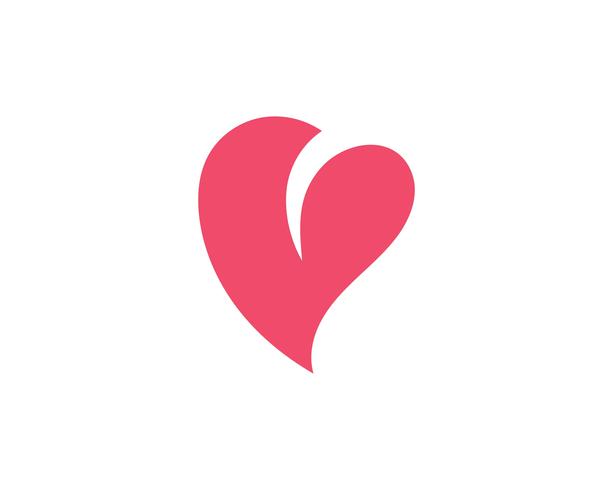 Love heart logo and template 597217 Vector Art at Vecteezy