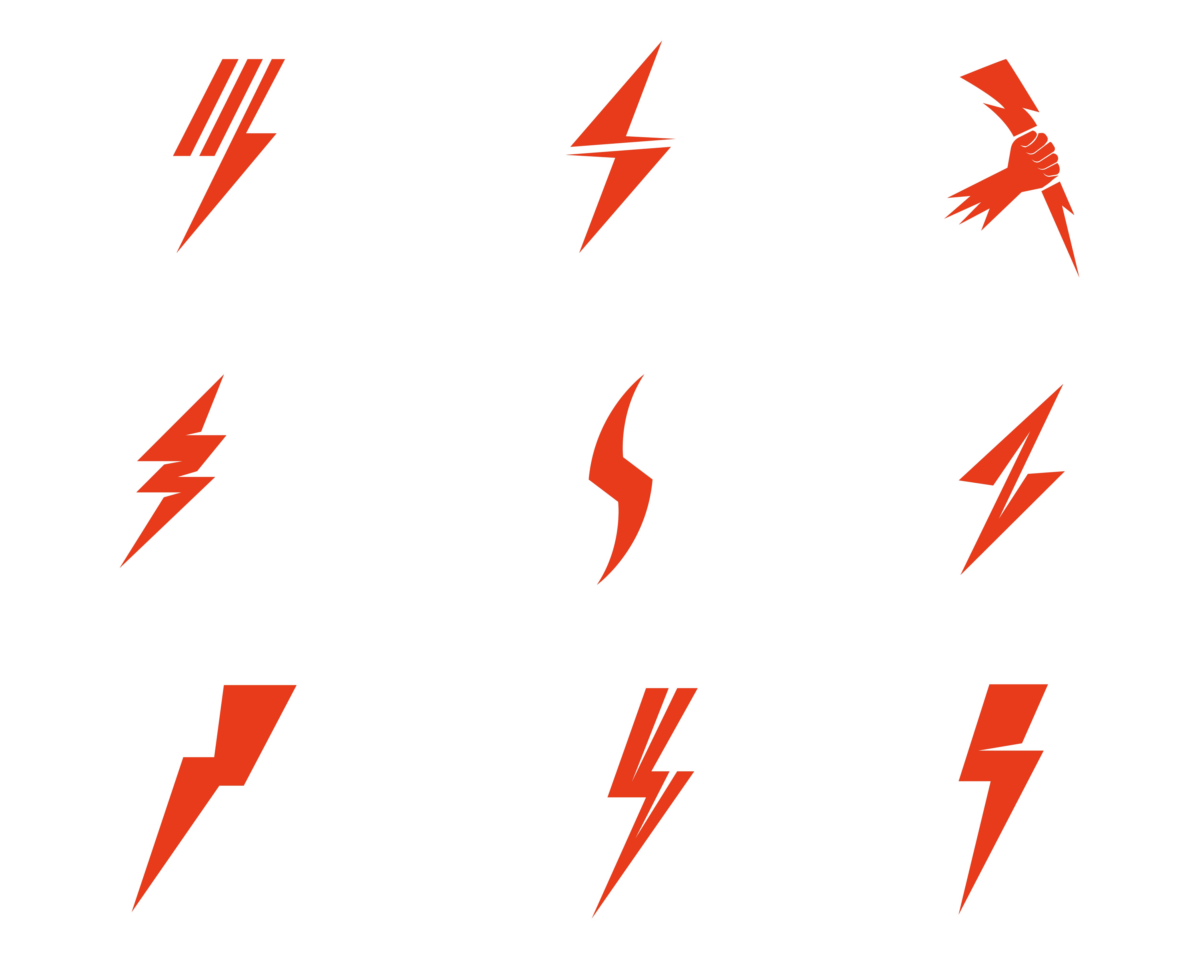 Flash thunderbolt logo template vector 597345 Vector Art at Vecteezy
