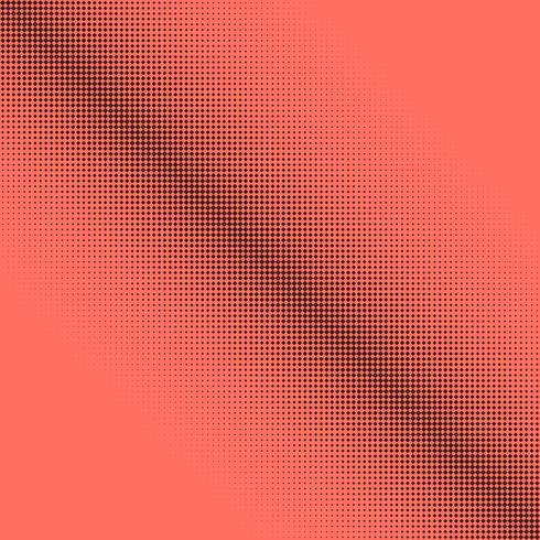 Fondo de diseño de puntos de semitono abstracto en color coral vector