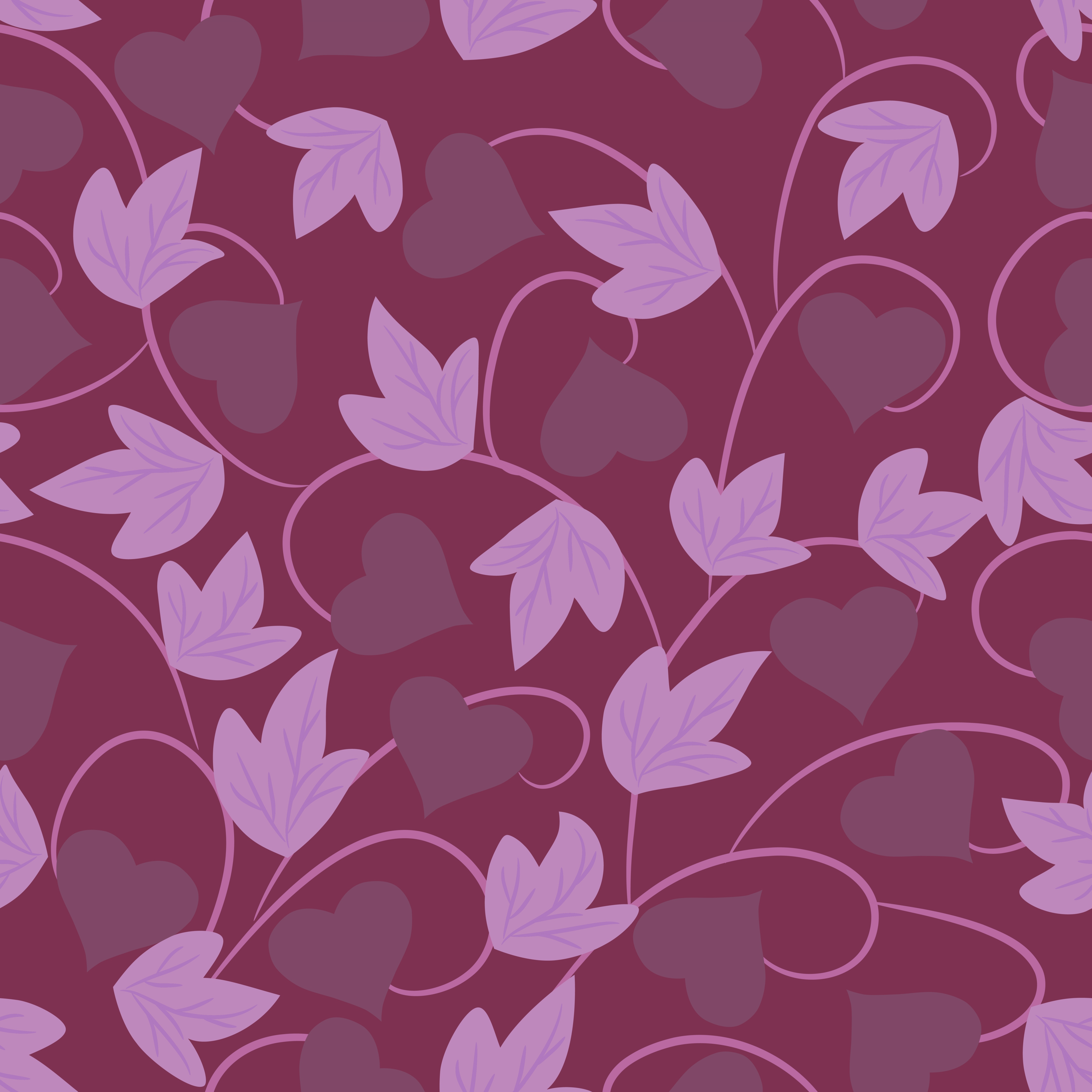 Seamless purple floral wallpaper 597492 Vector Art at Vecteezy