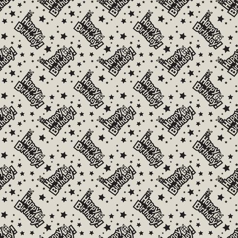 Happy birthday pattern Background