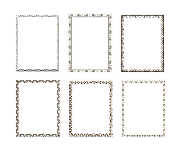 Vector decorative frame. Elegant element for design template, pl