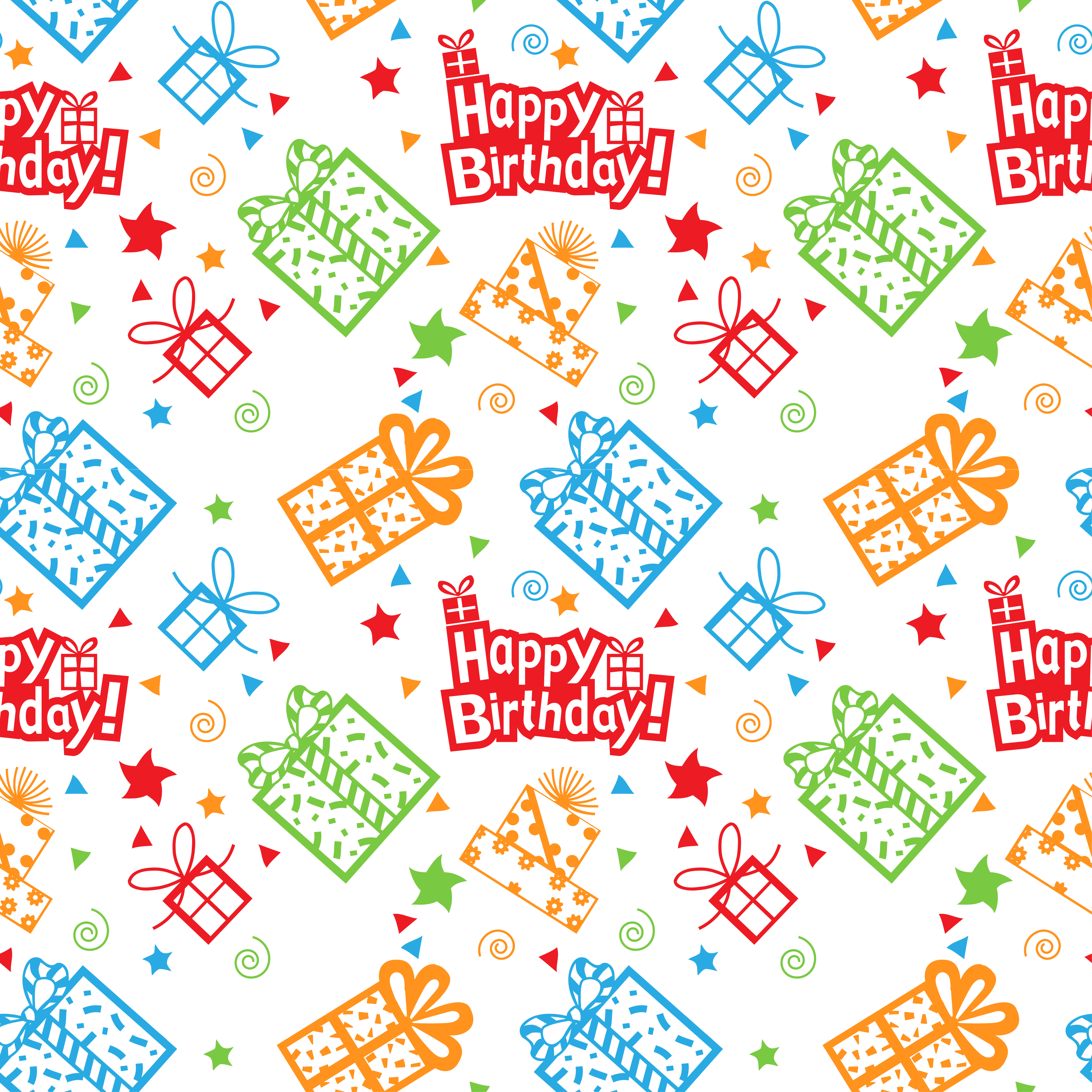 colorful Happy birthday pattern Background - Download Free ...
