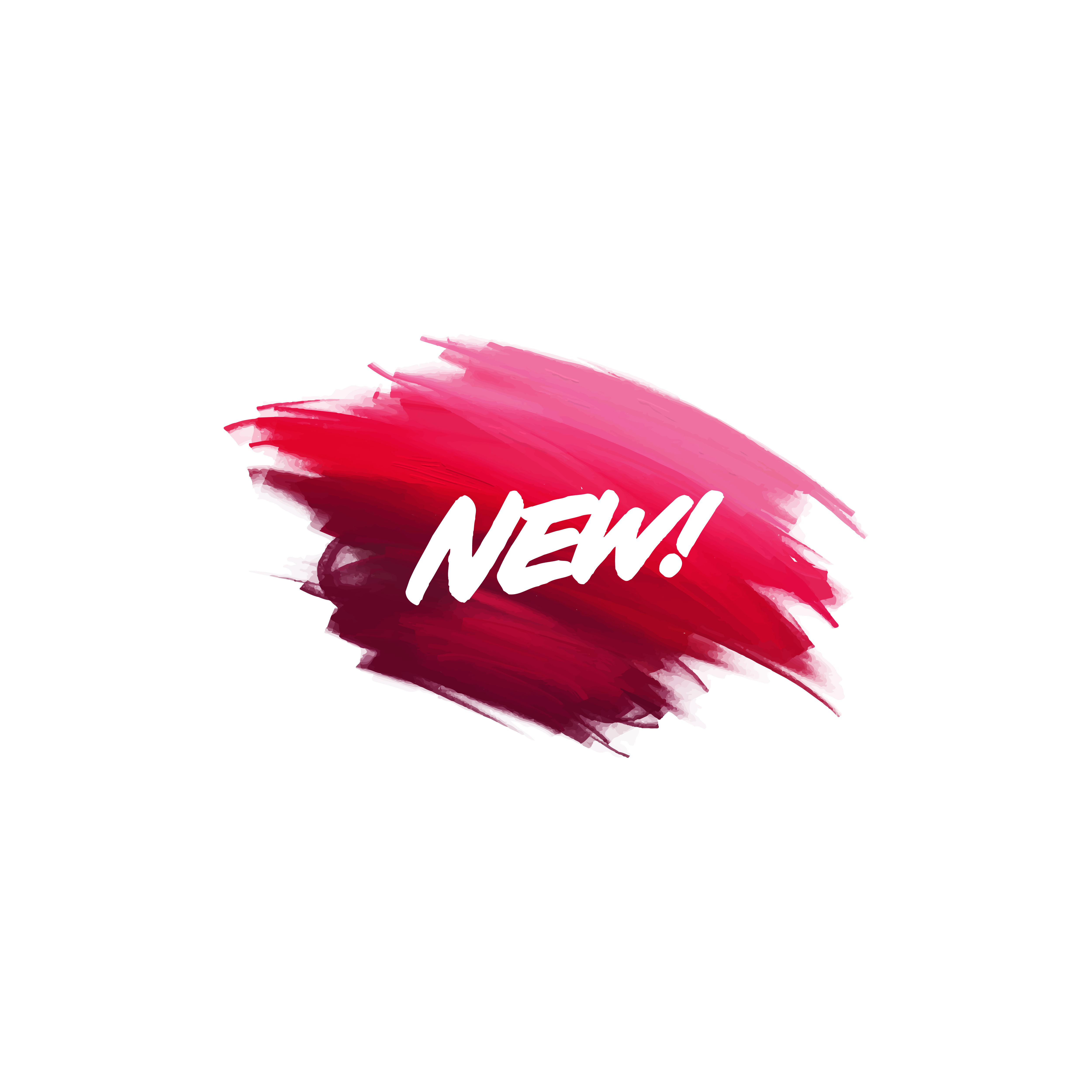 Hand-written lettering brush phrase New with watercolor background 純正卸値 New ウエア(女性用)