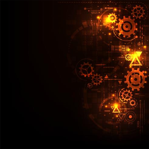 Innovation of mechanical technology. vector